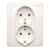 BASIC biały BGSz2/11 Gn.podw.schuko KONTAKT