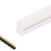 Pin header, 15 pole, pitch 2.54 mm, angled, black, SLLP5SMD03815SSM