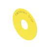 EAO 45-50J.140S Series 45 Emergency-Stop Legend Self-Adhesive Yellow