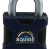Kłódka średnica szekli: 10mm Squire z kluczem W budynkach, na zewnątrz Stal hartowana Niebieski