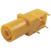 Cliff FCR7350Y Safety Jack Socket Right Angle 4mm Pin Yellow 1pc