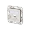 Metz Connect 130B20D11102KE Network outlet Flush-mount 1 port Pure white