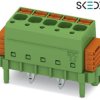 Direct connector, 3 pole, pitch 5 mm, straight, green, 1864040