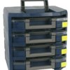 Skrzynka z przegródkami l. przedziałów: 4 szerokość: 347mm wysokość: 342mm głębokość: 305mm Niebieski