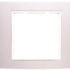 Berker B.3/B.7 Glas Ramka Pojedyncza Aluminium/Śnieżnobiała 10113904