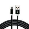 Kabel przewód silikonowy USB - USB-C / Typ-C everActive CBS-1.5CB 150cm z obsługą szybkiego ładowania do 3A czarny