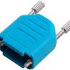 encitech DPPK09-FMB-K 6353-0144-01 Obudowa złącza D-SUB Ilość styków: 9 poliamid 180 ° niebieski 1 szt.