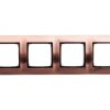 Simon 54 Premium Ramka Poczwórna Metalowa Miedź Rustykalna Dr4/36