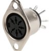 Gniazdo Din 7 -pinowe Żeński Montaż na panelu