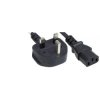 Manhattan 382786 Mains Power Cord/Cable, UK 3-pin plug to C13 Female (kettle le