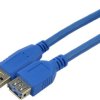 Kabel przedłużacz USB 3.0 A (wtyk / gniazdo) niebieski 1,8m
