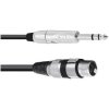 Omnitronic 30225182 30226450 XLR Adapter 3-pin XLR plug to 6.3 mm mono jack