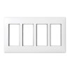 Simon Connect Ramka Simon500 poczwórna z uchwytami 8xK45 czysta biel 51010104-030