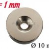 Magnes neodymowy okrągły 10x3mm + otwor 6/3mm