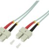 LogiLink FP3SC03 światłowodowe do światłowodów kabel 3.00 m turkusowy [1x złącze męskie SC - 1x złącze męskie SC] 50/125
