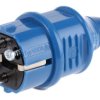 Wtyk sieciowy, MENNEKES Kabel Francja, Niemcy 2+E 16A Niebieski Tworzywo termoplastyczne Śruba, 230 V