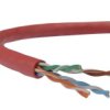 Kabel Utp Kat.5E U/Utp 4X2x0,58 Linka Czerwona Telegärtner /100M/