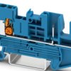 Through terminal block, push-X connection, 0.5-4.0 mm², 1 pole, 24 A, 8 kV, blue, 1544645