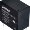 Przekaźnik mocy 12V dc SPST Relpol 450mW, montaż PCB 720Ω Styk płytki drukowanej
