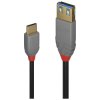 LINDY 36895 USB cable USB 3.2 1st Gen USB-A socket, USB-C® plug 0.15 m Black