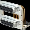 164A19929X D-SUB, dual port, socket-socket, 2x 15-pin