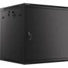 SZAFA INSTALACYJNA RACK WISZĄCA 19 12U 600X600 CZARNA DRZWI METALOWE LANBERG (FLAT PACK)
