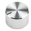 Pokrętło potencjometru oś: 6.4mm średnica: 18mm Okrągłe Aluminium Srebrny RS PRO