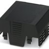 Upper part of housing, ABS/PC, (W x H x D) 67.6 x 74.65 x 36.95 mm, black, for enclosure, 1074946