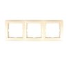 Ramka potrójna kremowa 5310138982 B.Kwadrat Berker
