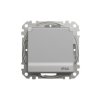 SEDNA DESIGN & ELEMENTS Gniazdo pojedyncze z uziemieniem z przesłonami IP44 srebrne aluminium SDD213013 SCHNEIDER ELECTRIC