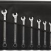 Open-ended ring wrench kit, 17 pieces with bag, 6-22 mm, 1874 g, 96401005