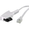 Basetech BT-1602104 Basetech Phone Cable TAE-F to RJ11 3m White