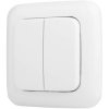 Smartwares SH4-90159 Wireless Double Wall Switch Battery-Operated White