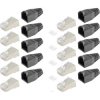 Network plug kit, RJ45, 8 pole, 8P8C, Cat 5e/Cat 6, crimp connection, cable assembly, BS72057-S-10, package with 10 pieces