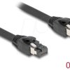80232 Patch cable, Cat.8.1 S/FTP, 0.5 m, black