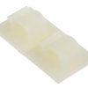 Spinka do kabli 8mm Samoprzylepny 25 x 25 x 11.5mm materiał: Nylon 66 Naturalny Spinka do kabli