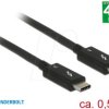 84844 Cable Thunderbolt 3 USB-C plug > USB-C plug 0.5 m.