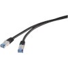 Renkforce RF-4673688 Network cable patch cable CAT 6A Black 2m UV-resistant