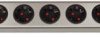 Outlet strip, 8-way, 2.5 m, 16 A, with surge protection, silver, 1 15334 0 318