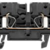 Through terminal block, spring balancer connection, 0.5-4.0 mm², 4 pole, 24 A, 8 kV, black, 1683490000