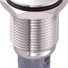Przełącznik wciskany, wandaloodporny zatrzask TRU COMPONENTS LAS2GQH-11ZE/B/12V/N/P, 1 x wł/wł, 1 szt.