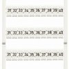 Marker card for terminal block plug, 793-5505