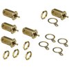 BKL 0403549 F socket Recess-mount gold-plated 5 pcs