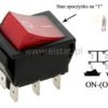 Przeł. kołys. ON-(OFF) chwilowy 6P podśw.15A