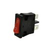 Przełącznik klawisz 230V 6A 2-poz 1-tor 1xNO czerwony KCD1-110A
