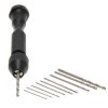 Wiertarka ręczna modelarska mini wkrętak zestaw z wiertłami 0,3-3,2mm 10szt