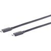 USB4 connection cable, USB plug type C to USB plug type C, 1.5 m, black, BYB-5-13M5243