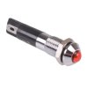 Red LED 8mm Metal Panel Indicator Light 24V
