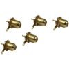 BKL 0403551 F socket Recess-mount gold-plated 5 pcs