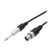 Złącze Jack 1,5m wt.6,3mono-gn.mikrofon.3P XLR / 4360